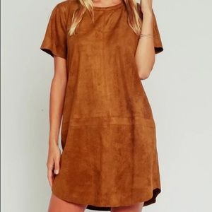 Suede Mini Dress